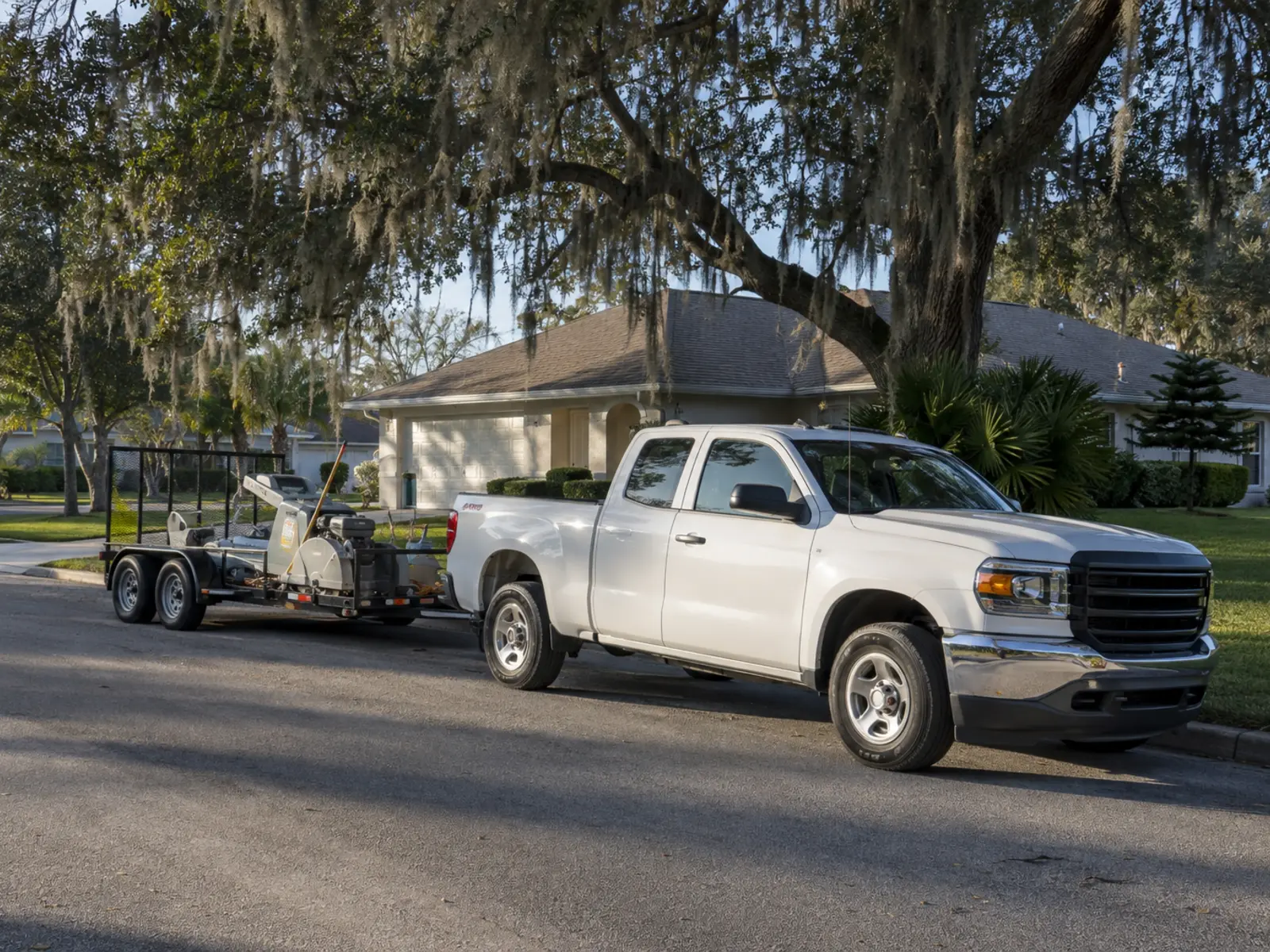 Finished concrete driveway in Lakeland, Florida