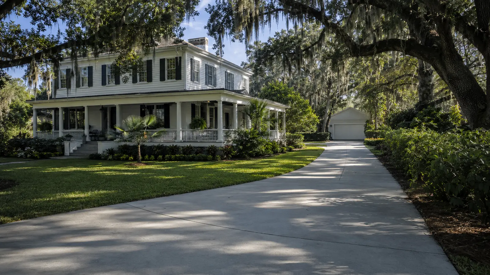 Concrete driveway in Bartow, FL