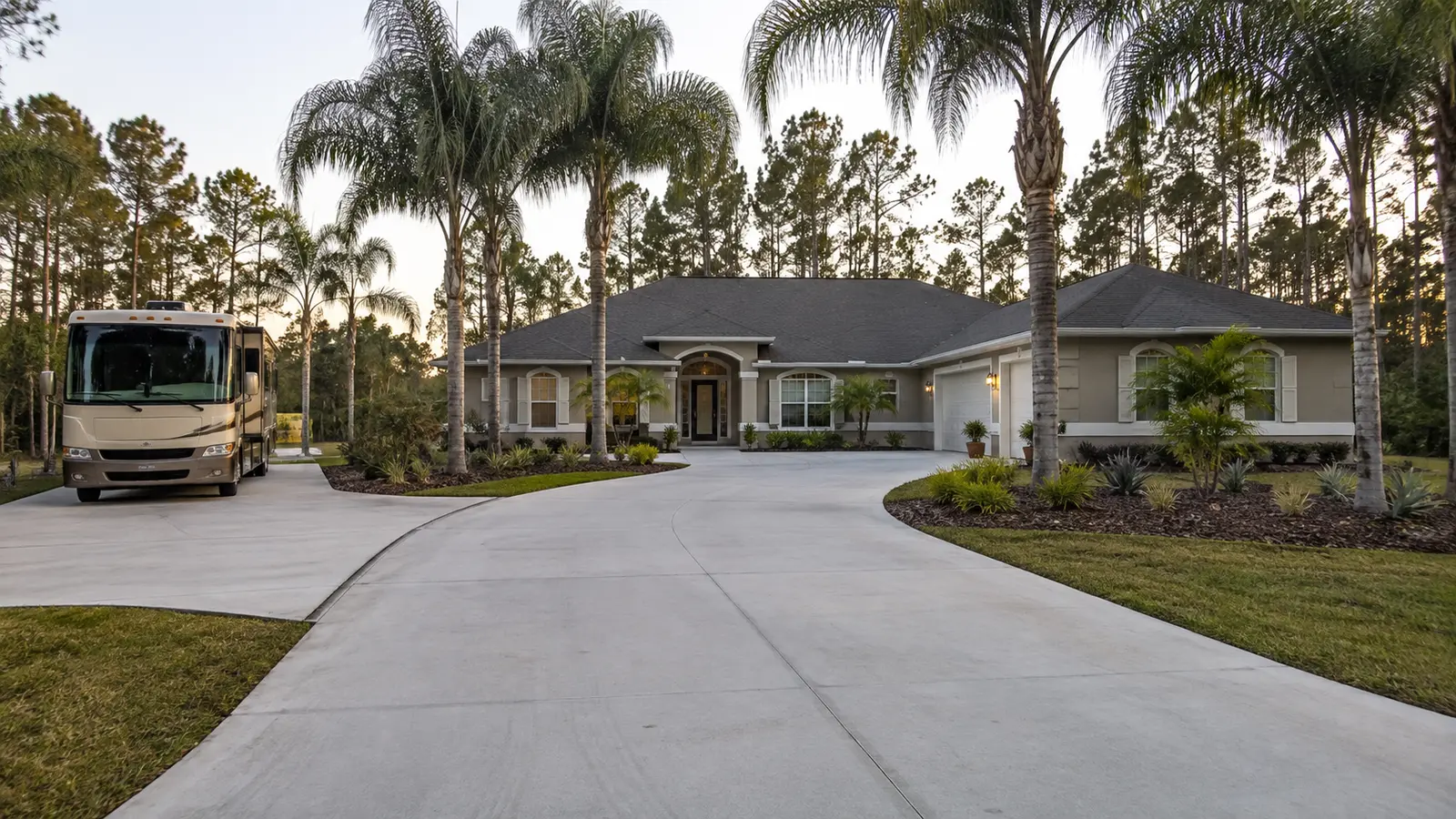 Concrete driveway in Medulla, FL