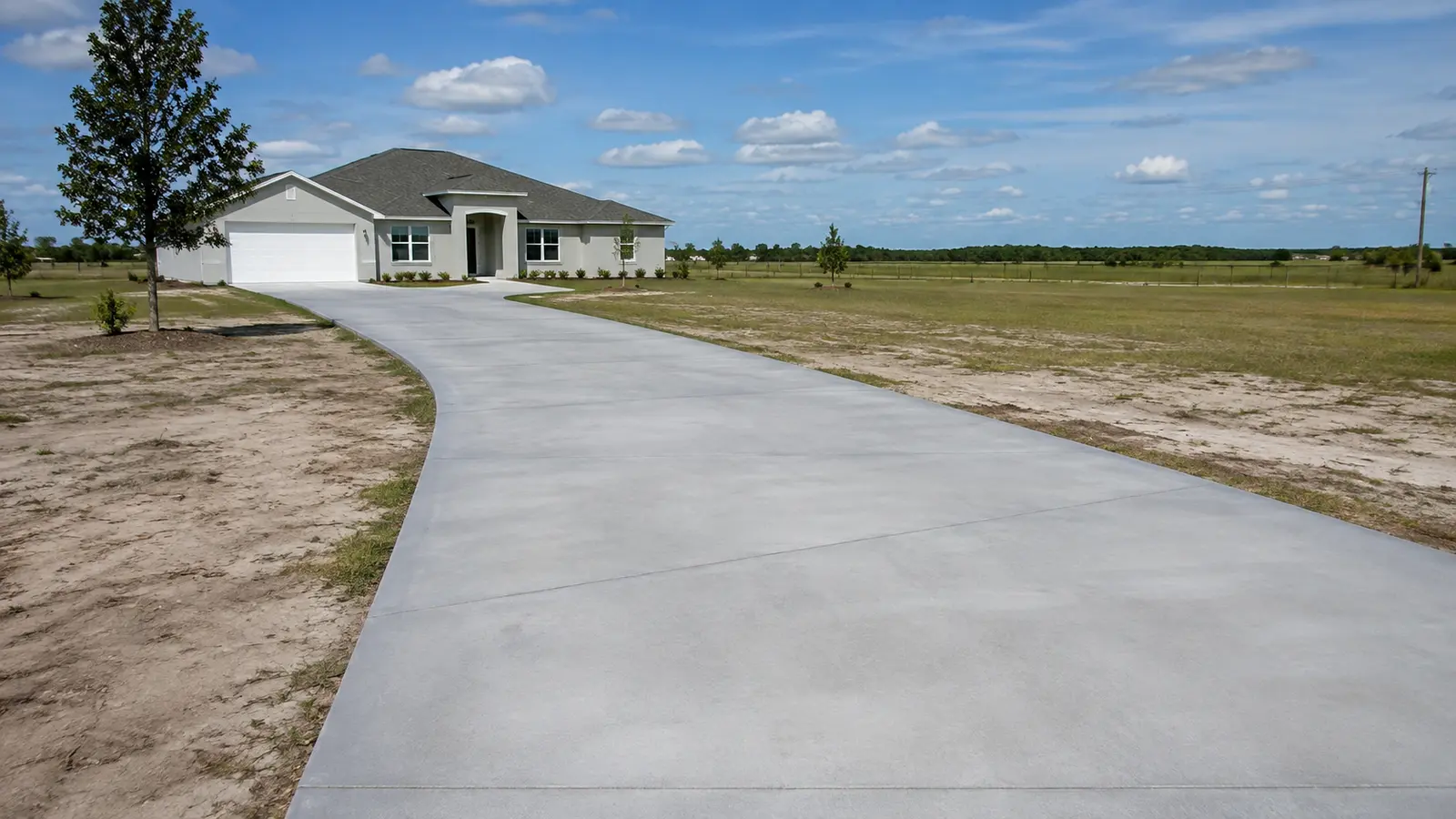 Concrete driveway in Mulberry, FL