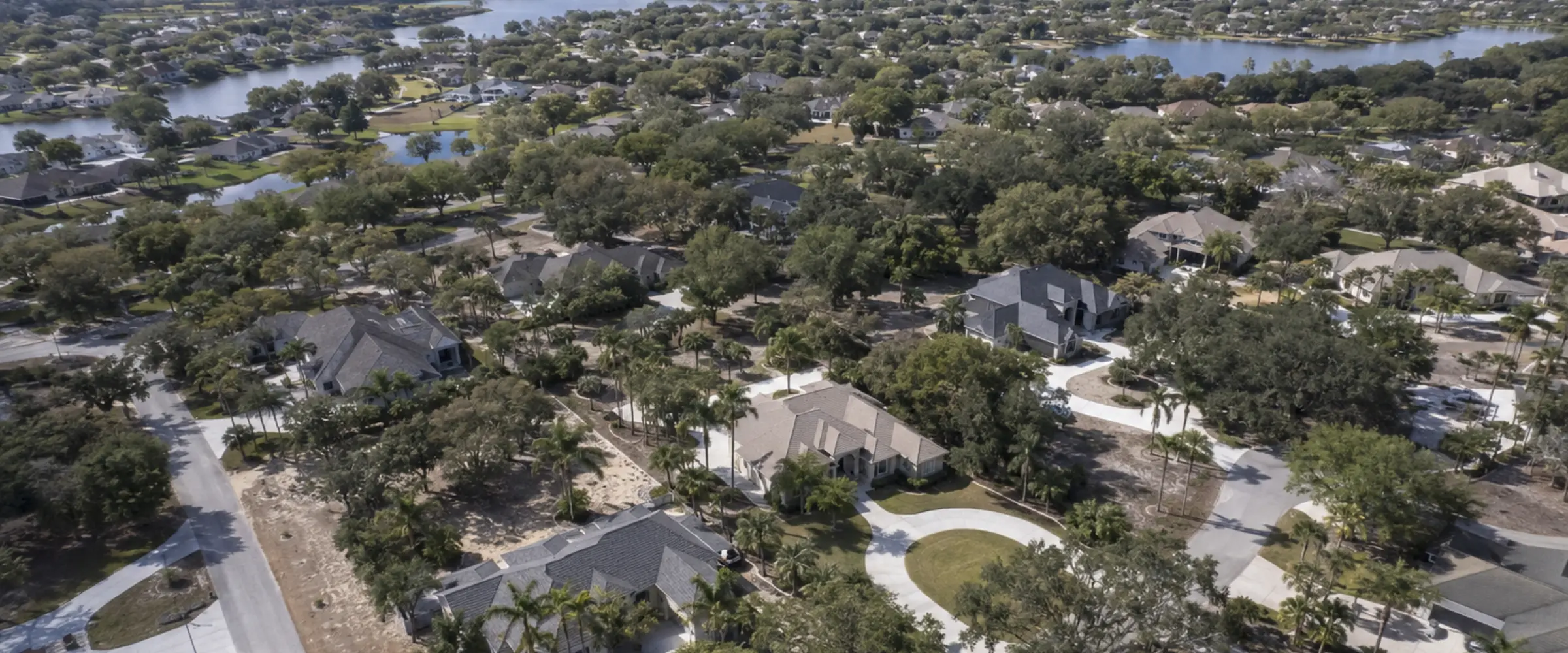 Finished concrete driveway in Lakeland, Florida